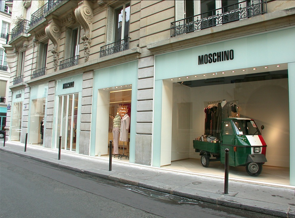 Moschino Paris retail interior design sean dix