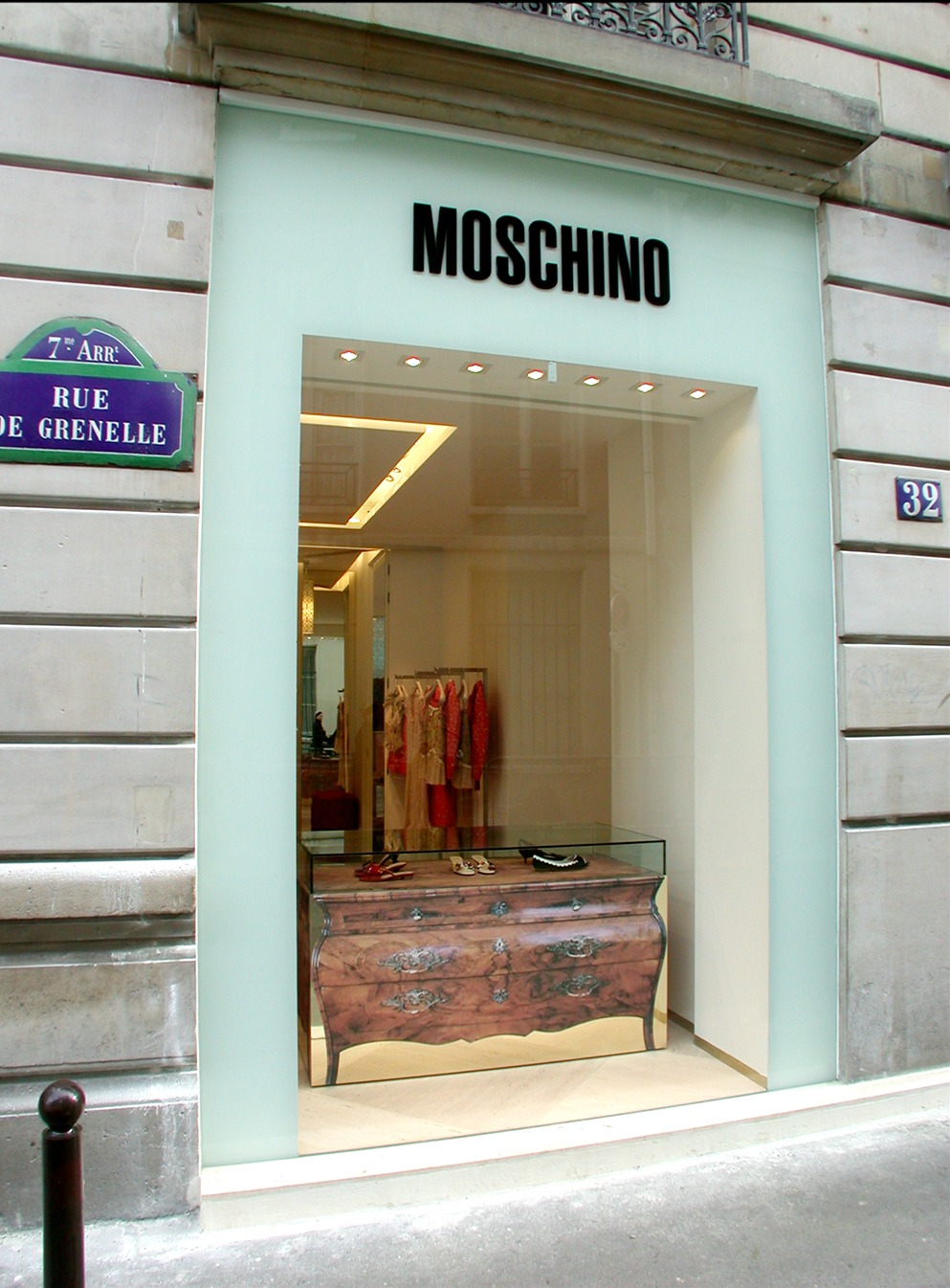 Moschino Paris retail interior design sean dix