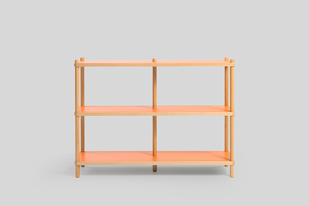 bi colored shelves sean dix design