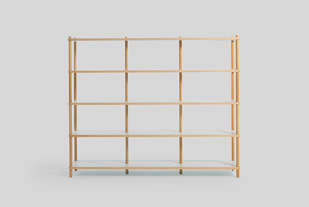 large bi colored shelves sean dix design