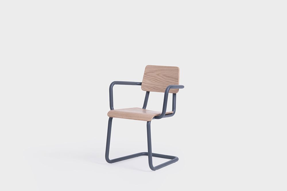 sean dix design cantilever arm chair