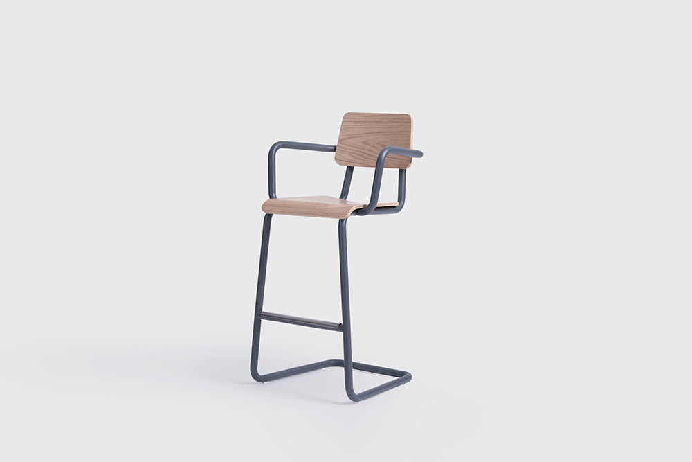 Cantilever Chair And Barstool Group, Cantilever Counter Stool