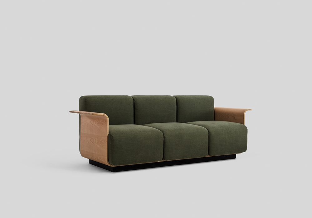 Small 3 Seat Ply Sofa Designed by Sean Dix