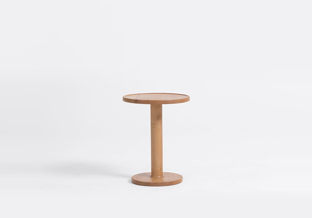 bobbin small round side table designed by sean dix