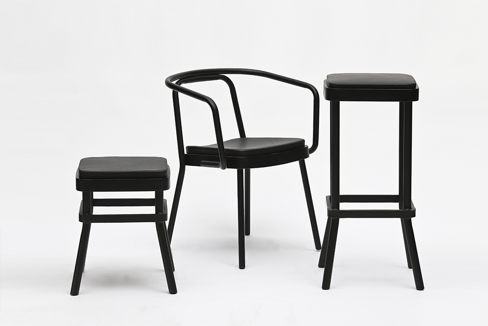 Chom Chom Stools and Chair Designed by Sean Dix