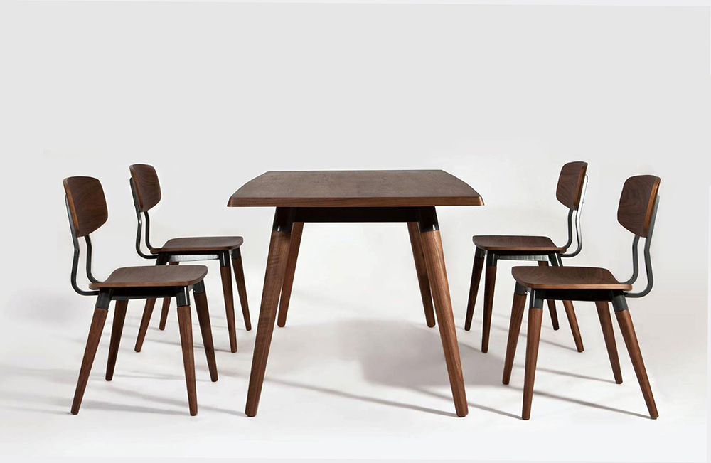 Copine Dining Table and Chair Set_walnut_designed by Sean Dix